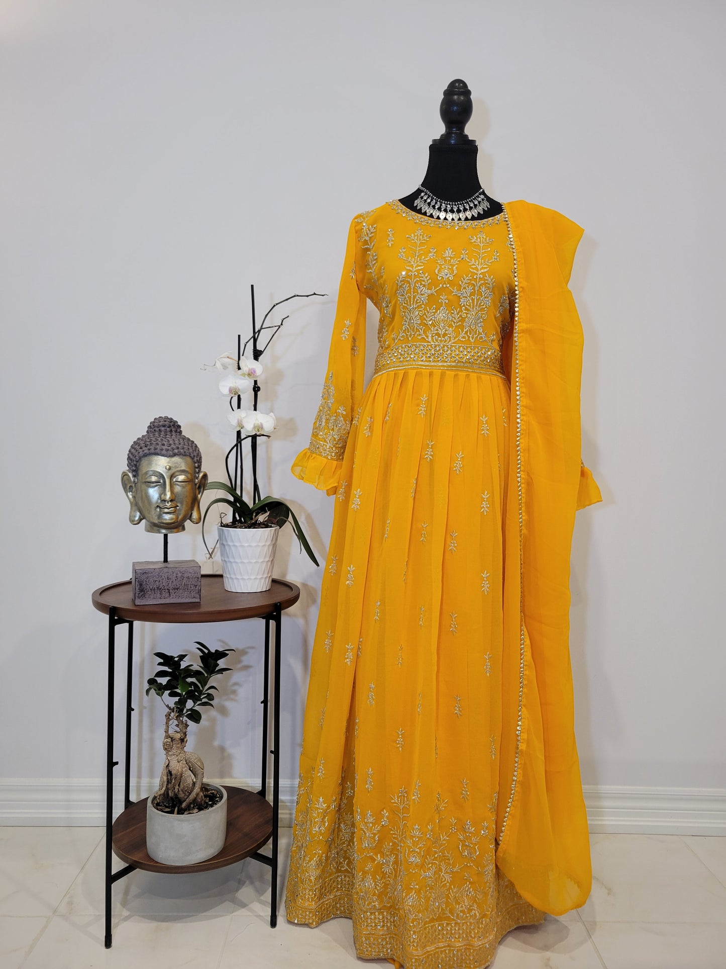 Embroidered Anarkali Party Wear Set (+ available in 2 colours)