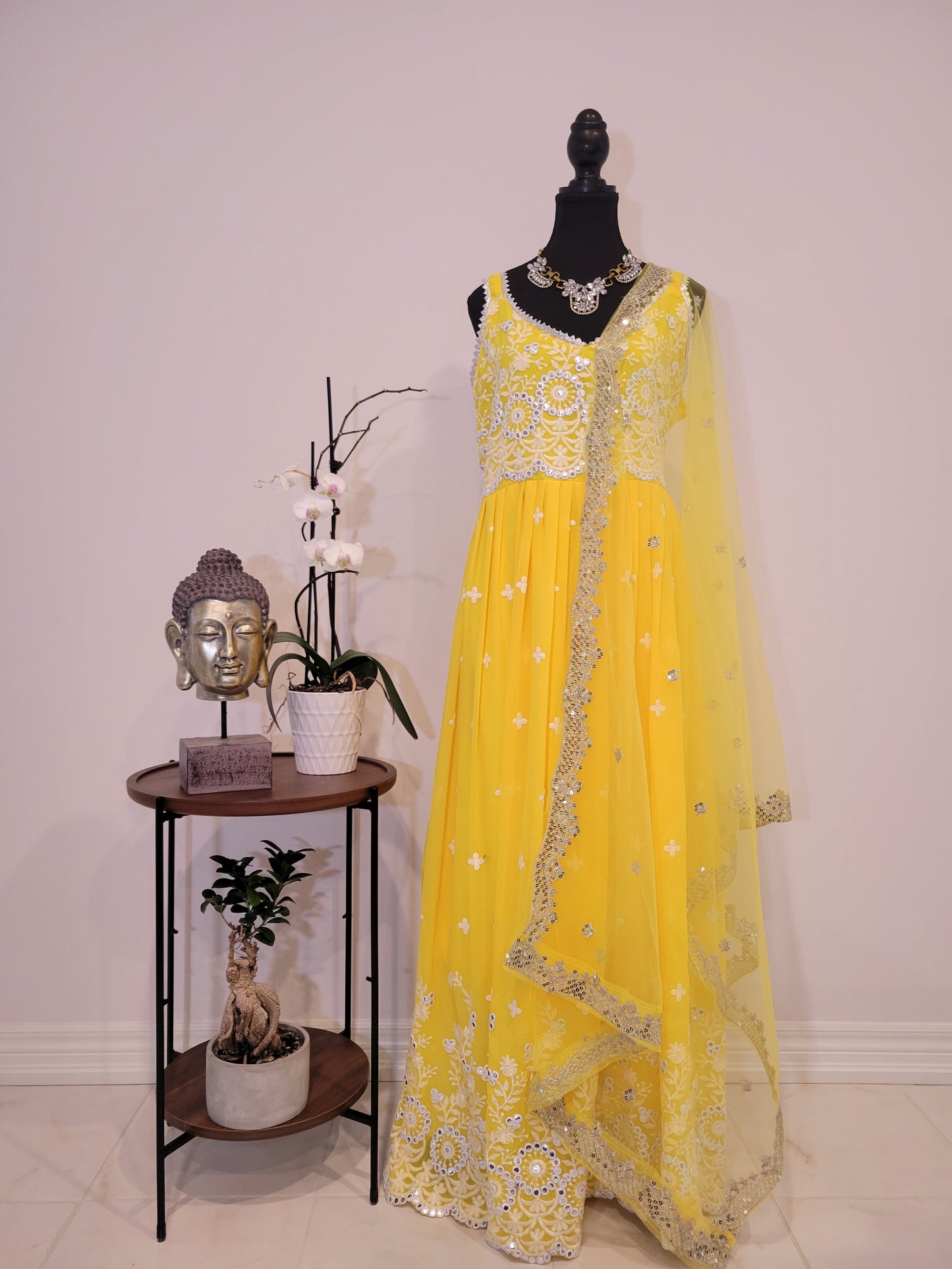 Anarkali Mirror Work Set